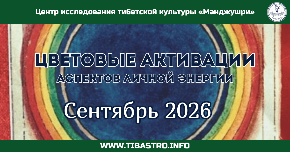 Астропрогноз цветовых активаций - Сентябрь 2026
